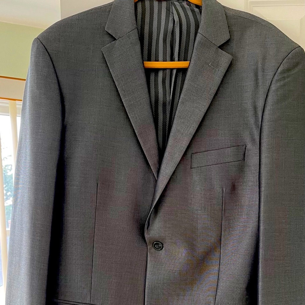 3 piece grey suit